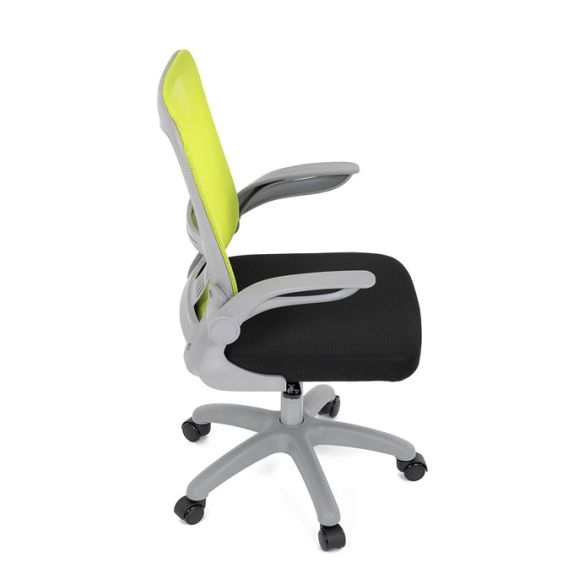 Detská stolička, výškovo nastaviteľná, zelená sieťovina, KA-K2008 GRN