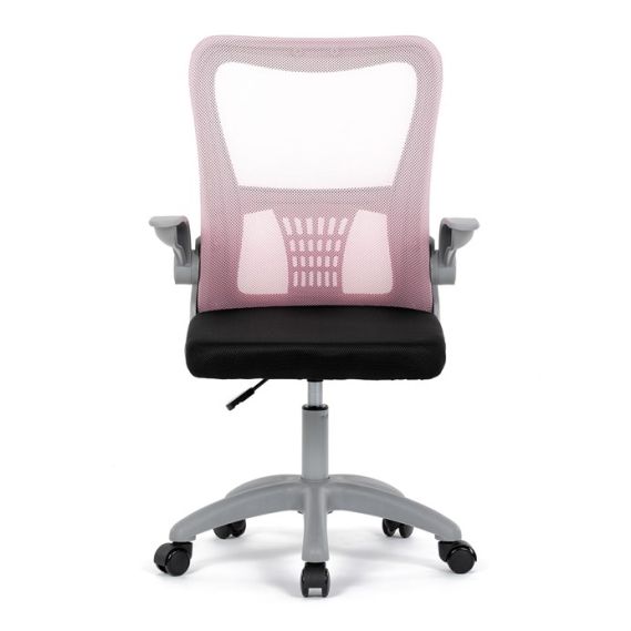 Detská stolička, výškovo nastaviteľná, ružová sieťovina, KA-K2008 PINK