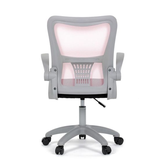 Detská stolička, výškovo nastaviteľná, ružová sieťovina, KA-K2008 PINK