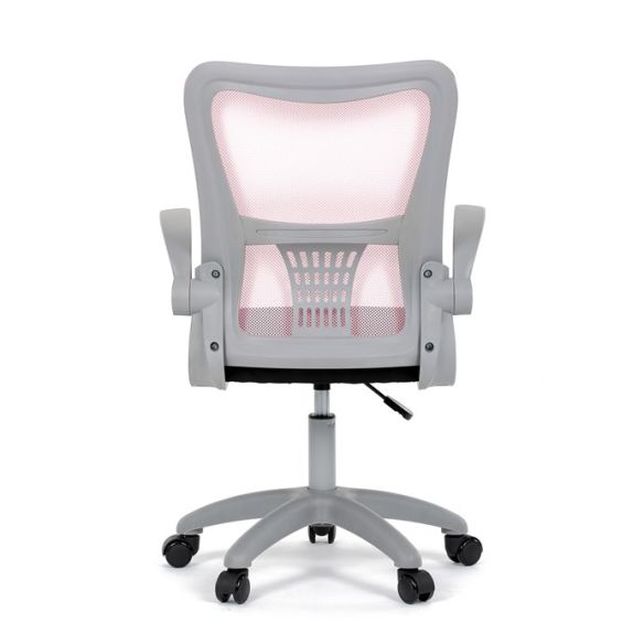 Detská stolička, výškovo nastaviteľná, ružová sieťovina, KA-K2008 PINK