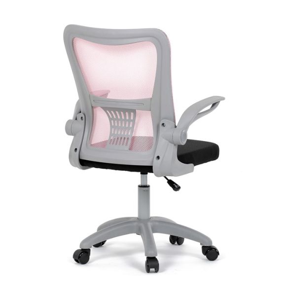 Detská stolička, výškovo nastaviteľná, ružová sieťovina, KA-K2008 PINK