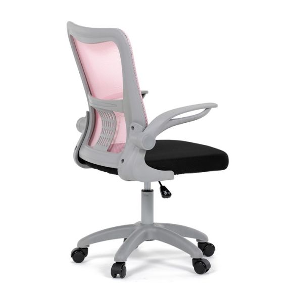 Detská stolička, výškovo nastaviteľná, ružová sieťovina, KA-K2008 PINK