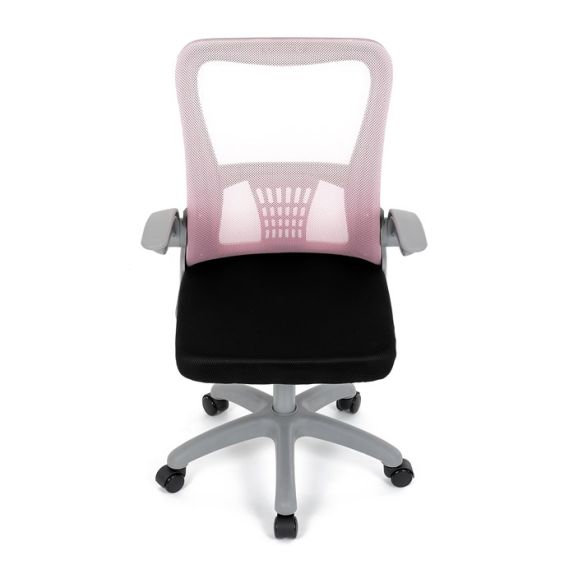 Detská stolička, výškovo nastaviteľná, ružová sieťovina, KA-K2008 PINK