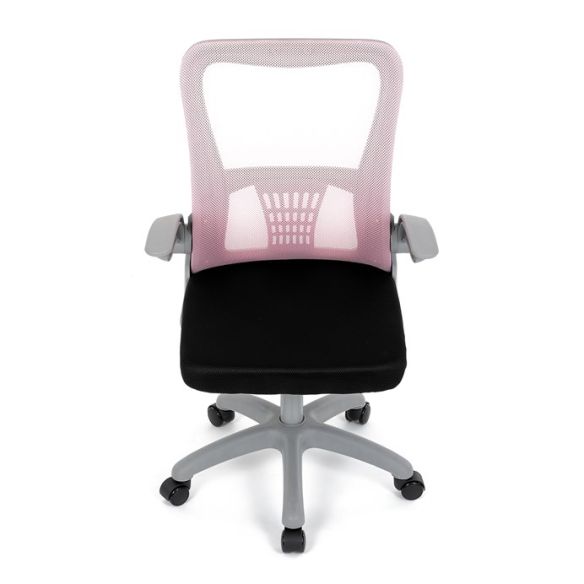 Detská stolička, výškovo nastaviteľná, ružová sieťovina, KA-K2008 PINK