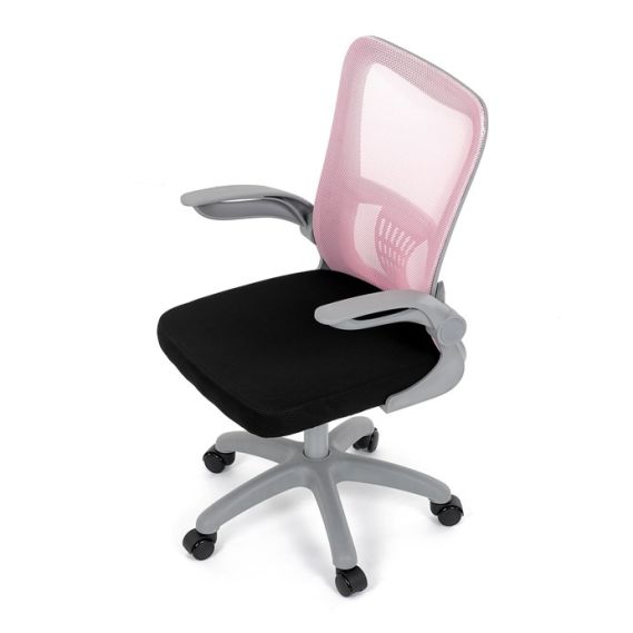 Detská stolička, výškovo nastaviteľná, ružová sieťovina, KA-K2008 PINK