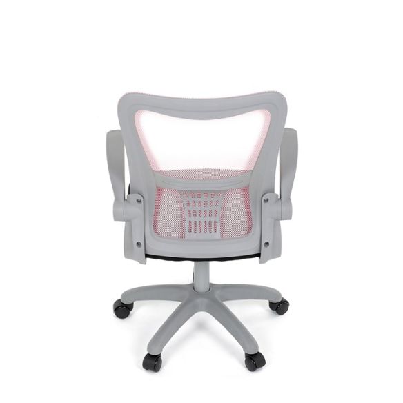 Detská stolička, výškovo nastaviteľná, ružová sieťovina, KA-K2008 PINK