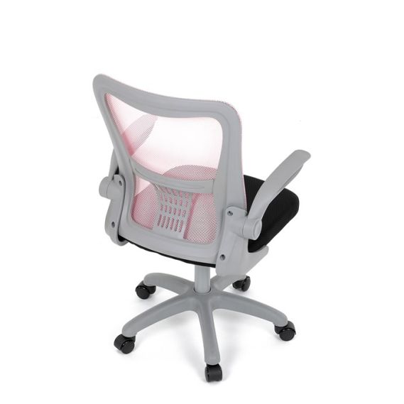 Detská stolička, výškovo nastaviteľná, ružová sieťovina, KA-K2008 PINK