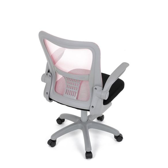 Detská stolička, výškovo nastaviteľná, ružová sieťovina, KA-K2008 PINK