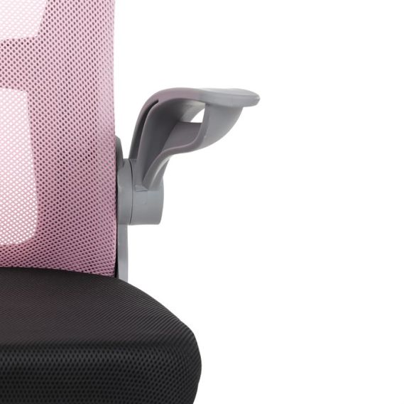 Detská stolička, výškovo nastaviteľná, ružová sieťovina, KA-K2008 PINK