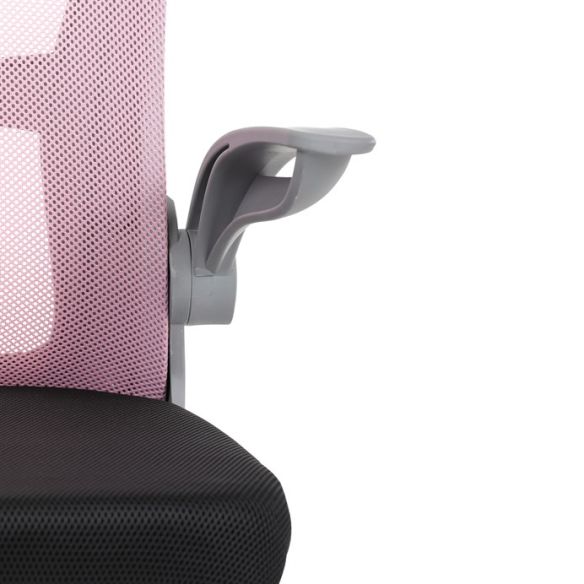 Detská stolička, výškovo nastaviteľná, ružová sieťovina, KA-K2008 PINK