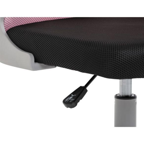 Detská stolička, výškovo nastaviteľná, ružová sieťovina, KA-K2008 PINK