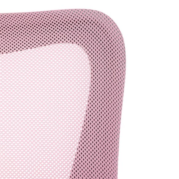 Detská stolička, výškovo nastaviteľná, ružová sieťovina, KA-K2008 PINK