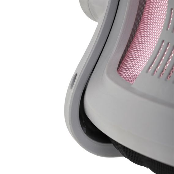 Detská stolička, výškovo nastaviteľná, ružová sieťovina, KA-K2008 PINK