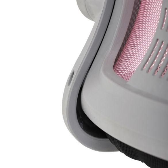 Detská stolička, výškovo nastaviteľná, ružová sieťovina, KA-K2008 PINK