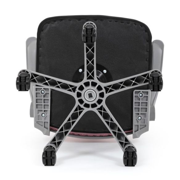 Detská stolička, výškovo nastaviteľná, ružová sieťovina, KA-K2008 PINK