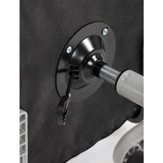 Detská stolička, výškovo nastaviteľná, ružová sieťovina, KA-K2008 PINK