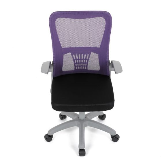 Detská stolička, výškovo nastaviteľná, fialová sieťovina, KA-K2008 PUR