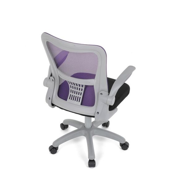 Detská stolička, výškovo nastaviteľná, fialová sieťovina, KA-K2008 PUR