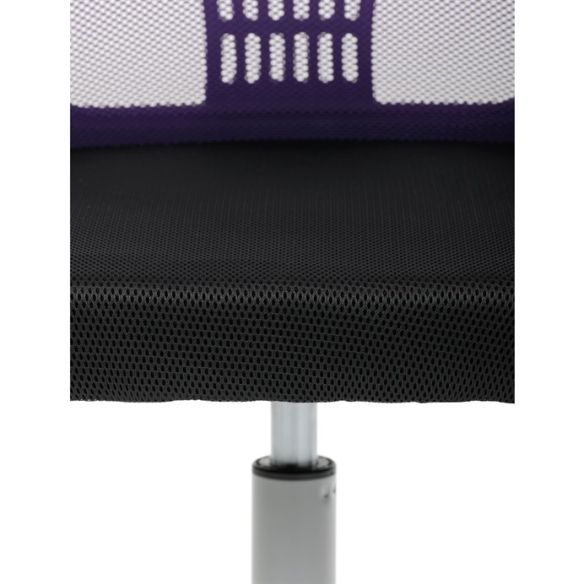 Detská stolička, výškovo nastaviteľná, fialová sieťovina, KA-K2008 PUR