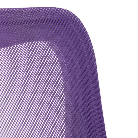 Detská stolička, výškovo nastaviteľná, fialová sieťovina, KA-K2008 PUR