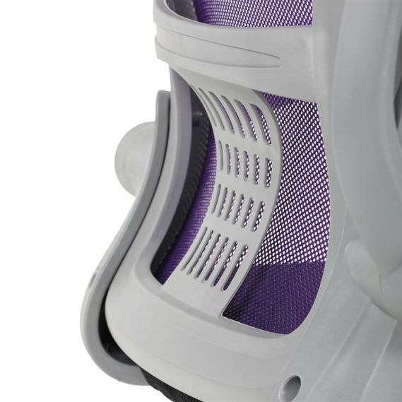 Detská stolička, výškovo nastaviteľná, fialová sieťovina, KA-K2008 PUR