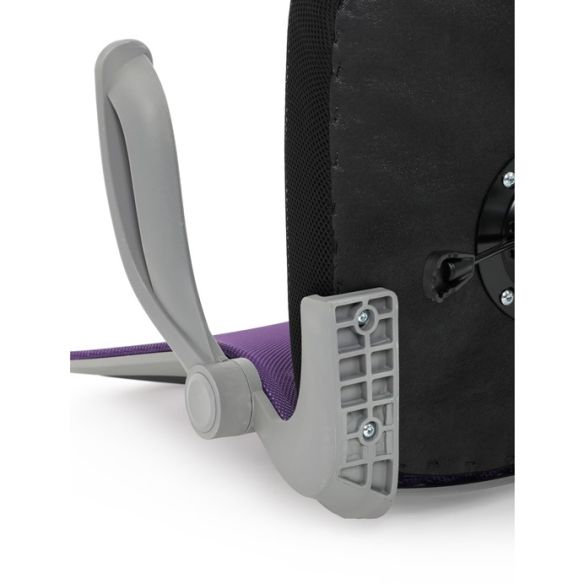 Detská stolička, výškovo nastaviteľná, fialová sieťovina, KA-K2008 PUR