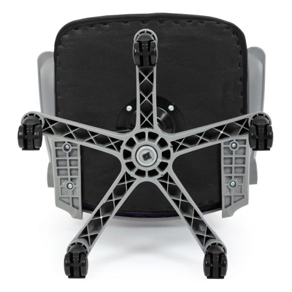 Detská stolička, výškovo nastaviteľná, fialová sieťovina, KA-K2008 PUR