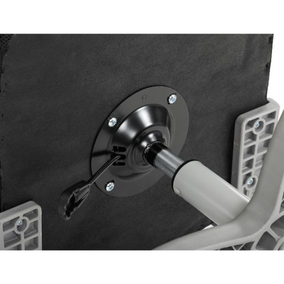 Detská stolička, výškovo nastaviteľná, fialová sieťovina, KA-K2008 PUR