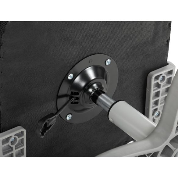 Detská stolička, výškovo nastaviteľná, fialová sieťovina, KA-K2008 PUR