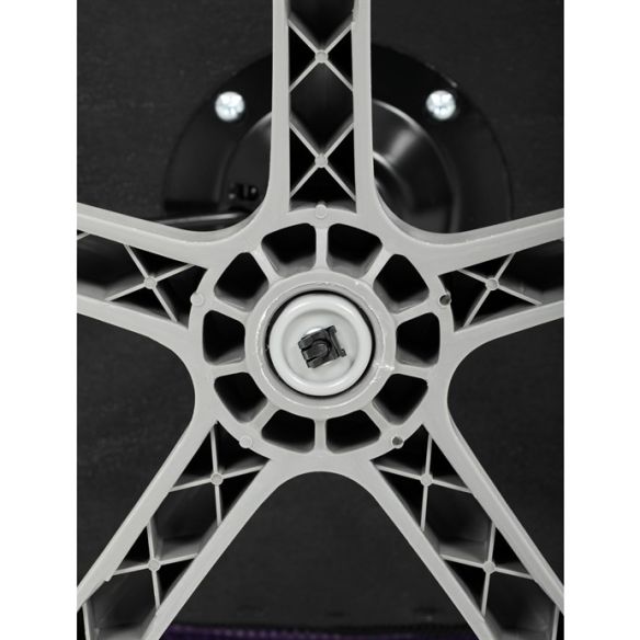 Detská stolička, výškovo nastaviteľná, fialová sieťovina, KA-K2008 PUR