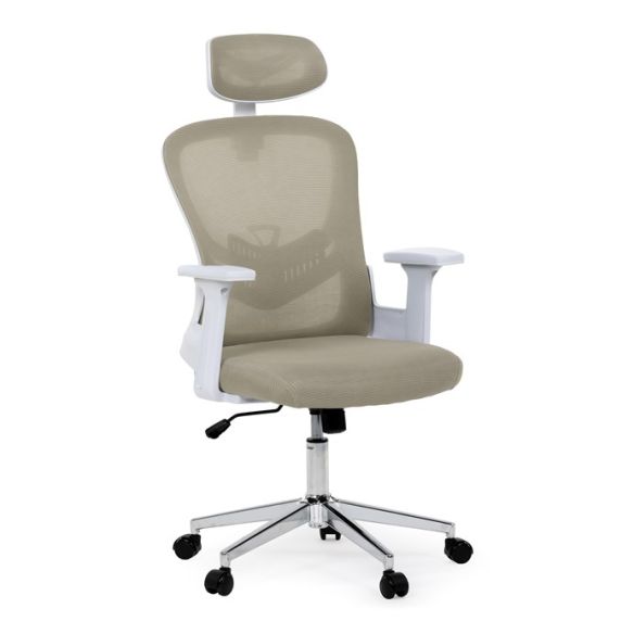 Kancelárska stolička, hojdací mechanizmus, béžová sieťovina, KA-K2031 BGE