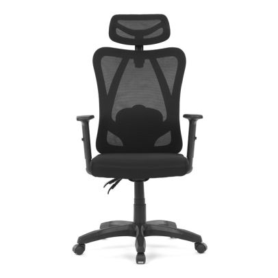 Kancelárska stolička, synchrónny mechanizmus, čierna sieťovina, KA-R215 BK 2