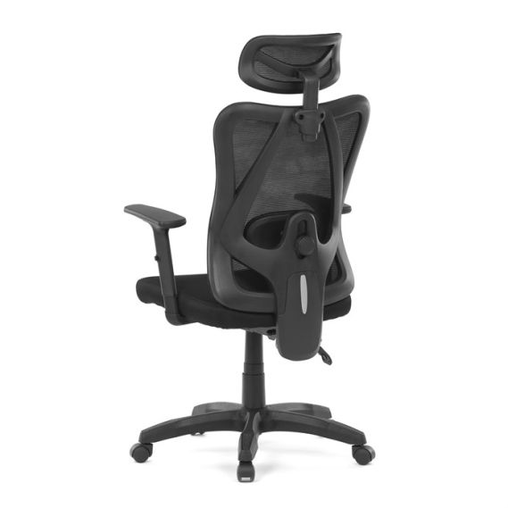 Kancelárska stolička, synchrónny mechanizmus, čierna sieťovina, KA-R215 BK