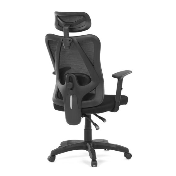 Kancelárska stolička, synchrónny mechanizmus, čierna sieťovina, KA-R215 BK