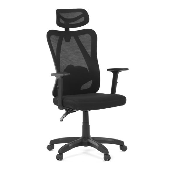 Kancelárska stolička, synchrónny mechanizmus, čierna sieťovina, KA-R215 BK