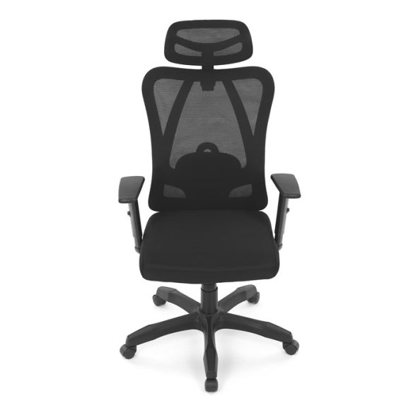 Kancelárska stolička, synchrónny mechanizmus, čierna sieťovina, KA-R215 BK