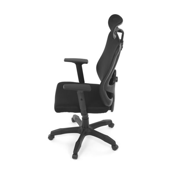 Kancelárska stolička, synchrónny mechanizmus, čierna sieťovina, KA-R215 BK