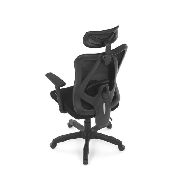 Kancelárska stolička, synchrónny mechanizmus, čierna sieťovina, KA-R215 BK