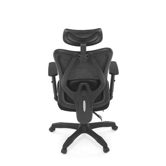 Kancelárska stolička, synchrónny mechanizmus, čierna sieťovina, KA-R215 BK