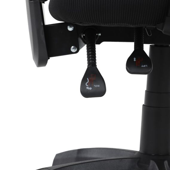 Kancelárska stolička, synchrónny mechanizmus, čierna sieťovina, KA-R215 BK