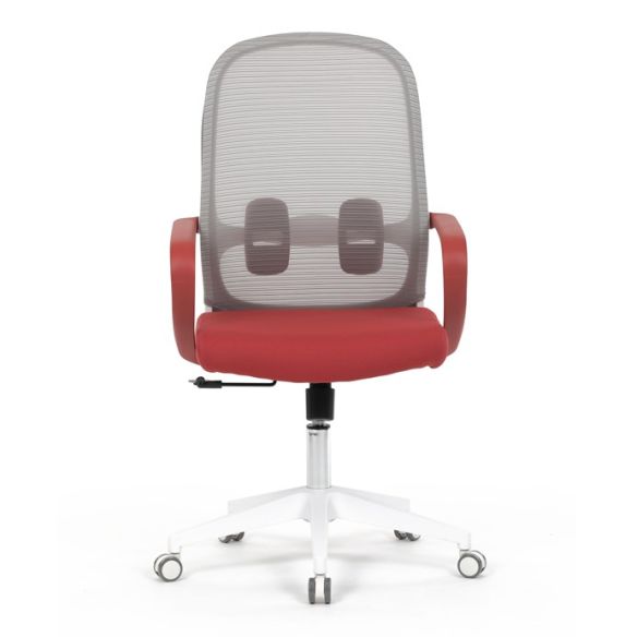 Kancelárska stolička, hojdací mechanizmus, červená látka, KA-S425 RED