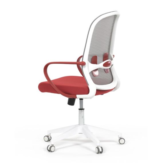 Kancelárska stolička, hojdací mechanizmus, červená látka, KA-S425 RED