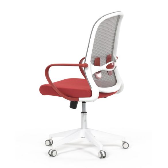 Kancelárska stolička, hojdací mechanizmus, červená látka, KA-S425 RED