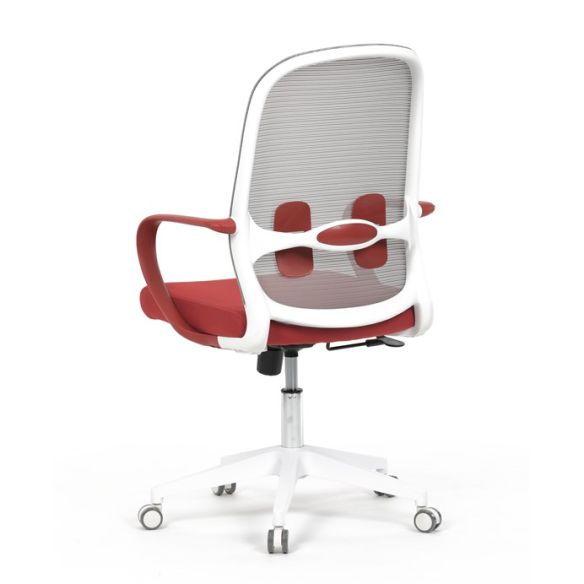 Kancelárska stolička, hojdací mechanizmus, červená látka, KA-S425 RED