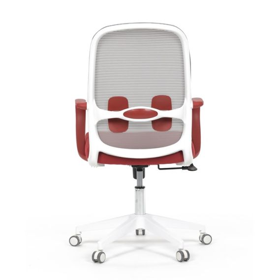 Kancelárska stolička, hojdací mechanizmus, červená látka, KA-S425 RED