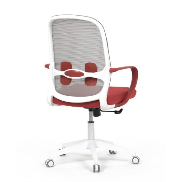 Kancelárska stolička, hojdací mechanizmus, červená látka, KA-S425 RED