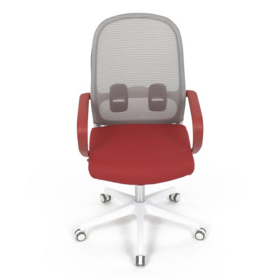 Kancelárska stolička, hojdací mechanizmus, červená látka, KA-S425 RED