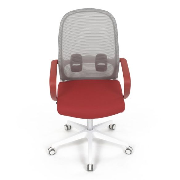 Kancelárska stolička, hojdací mechanizmus, červená látka, KA-S425 RED