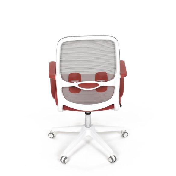 Kancelárska stolička, hojdací mechanizmus, červená látka, KA-S425 RED