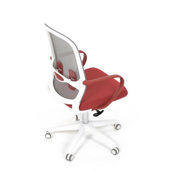Kancelárska stolička, hojdací mechanizmus, červená látka, KA-S425 RED